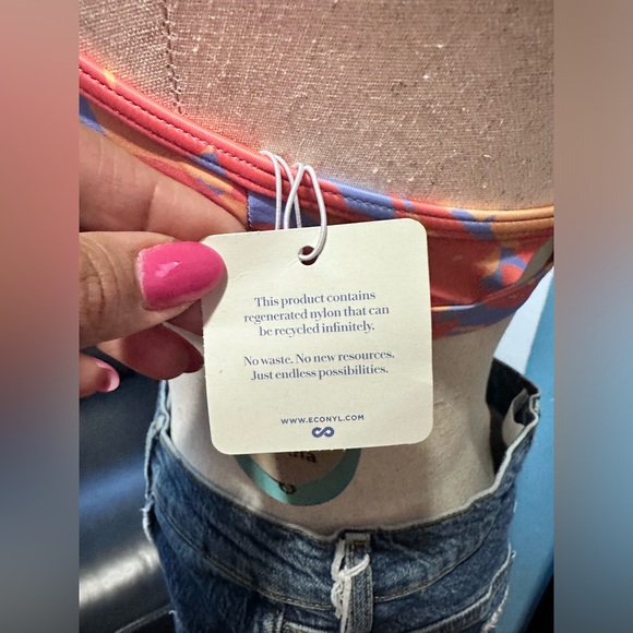 Prana Taranto Swim Top in Morning Glory Bloom-NWT - Picture 4 of 10